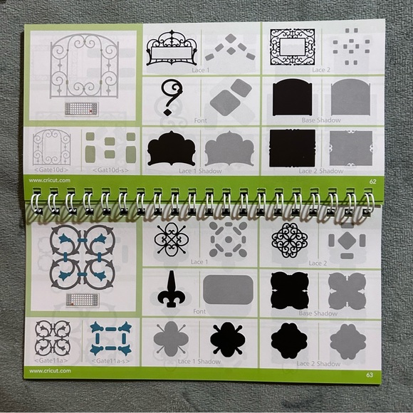 Cricut ORNAMENTAL IRON 2 shapes & fonts - Picture 9 of 14